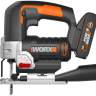 WORX WX543.9 2 Лобзик аккумуляторный (0-2600об/мин, длина хода 24мм, 20В, без АКБ и ЗУ) коробка, 1,7кг//WORX - WORX WX543.9 2