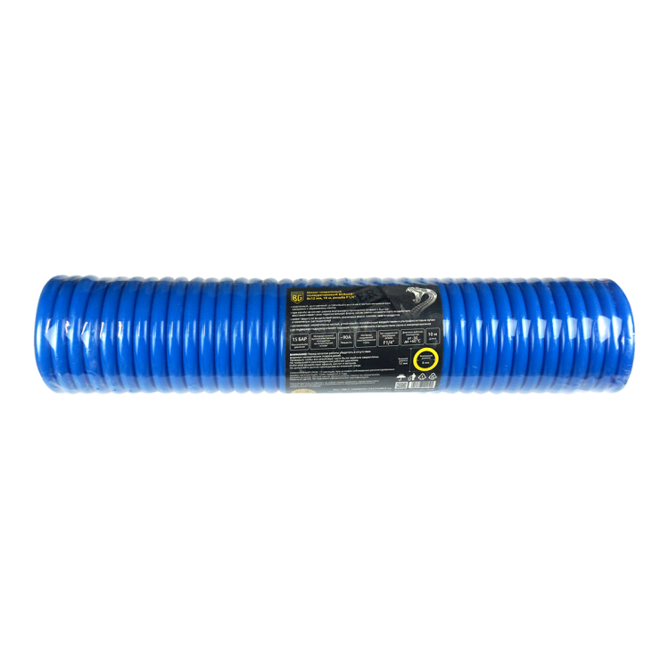 ШЛАНГ СПИРАЛЬНЫЙ ПОЛИУРЕТАНОВЫЙ 8x12мм, 10м, РЕЗЬБА F1/4" BERGER BG1401