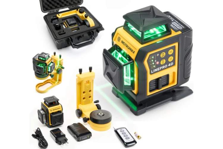 Профессиональный лазерный уровень INSTRUMAX  LINEPRO 4D Professional SET