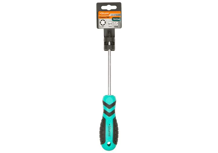 Отвертка TORX T30*125мм, CrV, магнитныйнаконечник Sturm!