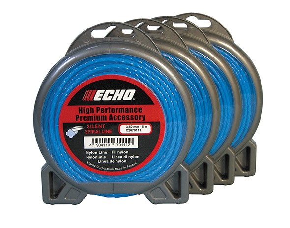Корд триммерный ECHO Silent Spiral Line синего цв., витой, 2.4 мм х 15 м