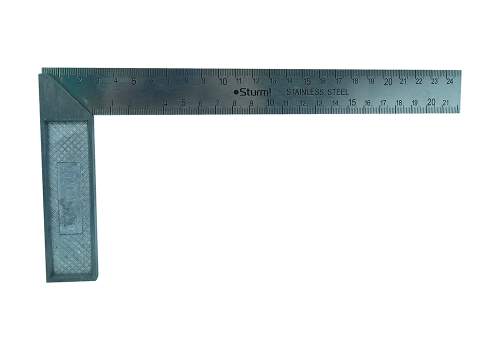Угольник 250мм, стальной, оцинкованный, Sturm!