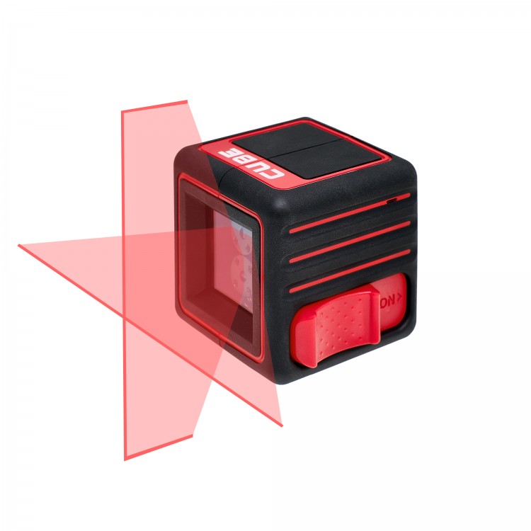 Построитель лазерных плоскостей (лазерный уровень) ADA Cube Basic Edition, + батарея, инструкция ADA CUBE — КОМПАКТНЫЙ ПРОФЕССИОНАЛЬНЫЙ ЛАЗЕРНЫЙ УРОВЕНЬ. Минимальные размеры. Удобный корпус в форме куба. Размер грани всего 6.5 см.

СВЕРХПРОЧНЫЙ КОРПУС. Конструкция лазерного уровня ADA CUBE создавалась с расчетом на агрессивные условия эксплуатации. Сопротивляемость нагрузкам максимально высокая. Удары, падения, попадание брызг, пыль — материалы, из которых изготовлен лазерный уровень, выбирались специально для надежной работы в тяжелых условиях строительной площадки. Резиновые накладки со всех сторон предохраняют прибор от повреждений. Ребристая поверхность не даст уровню выскользнуть из рук при перестановке. Резьба 1/4 дюйма в основании прибора позволяет устанавливать уровень на фото-штатив или универсальное крепление.

ПРОСТОЕ УПРАВЛЕНИЕ. Включение и разблокировка удобной, большой кнопкой. Надежный фиксатор 
предохраняет маятник при транспортировке.

АВТОМАТИЧЕСКОЕ ВЫРАВНИВАНИЕ. При включении прибор автоматически выравнивается. Точность лазерных линий ±0.2 мм/м. О выходе за пределы самовыравнивания оповестит звуковая сигнализация. Максимальное отклонение от вертикальной оси 3°.

ПРОЕЦИРУЕТ ЯРКИЙ, ТОЧНЫЙ ЛАЗЕРНЫЙ КРЕСТ — перпендикулярные, чёткие лазерные лучи в форме креста на поверхность. Отлично подходит для точной разметки в ремонте, строительстве. С его помощью можно выполнить любую работу с разметкой: ровно повесить полку, картину на стене, поклеить обои, разметить штробы для электропроводки, установить направляющие для гипсокартонных конструкций, установить маяки для выравнивания пола и стен, направляющих для подвесного потолка и т.д.

ЧЁТКИЕ ЛАЗЕРНЫЕ ЛИНИИ. Для проекции используются раздельные лазерные излучатели. Это позволяет получить четкие и яркие лазерные линии без расслоения на внушительном расстоянии для такого компактного лазерного уровня. Угол развертки 100°. При установке на горизонтальной поверхности вертикальный луч начинается в 1 см от прибора. Очень удобно, например, при укладке плитки на полу.

Типы построителей	лазерного креста
Точность, мм/м	±2/10
Диапазон работы компенсатора, °	±3
Защита от пыли и влаги	IP54
Лазерный диод, нм	635
Класс лазера	2
Источник питания	3 х ААА/1,5
Резьба штатива	1/4
Проекция лазера	2 линии
Рабочий диапазон	20 м