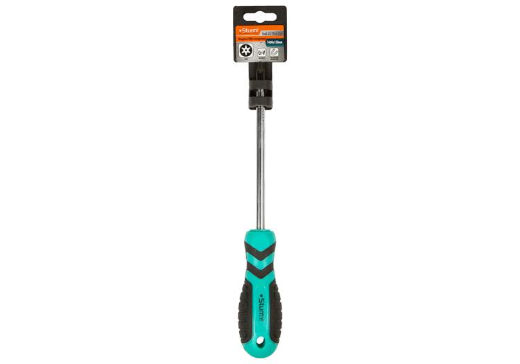 Отвертка TORX TT40H*150мм, с отверстием, CrV магнитный наконечник Sturm!
