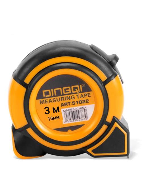 Рулетка измерительная DINGQI 3м х 16 мм из ударопрочной пластмассы