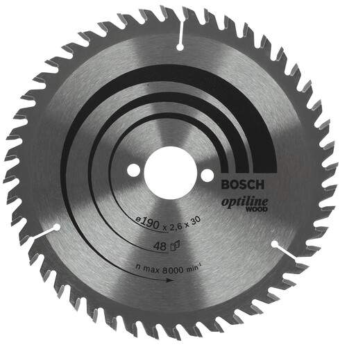 BOSCH Пильный диск STD WO 190х30-48Т (древесные материалы)