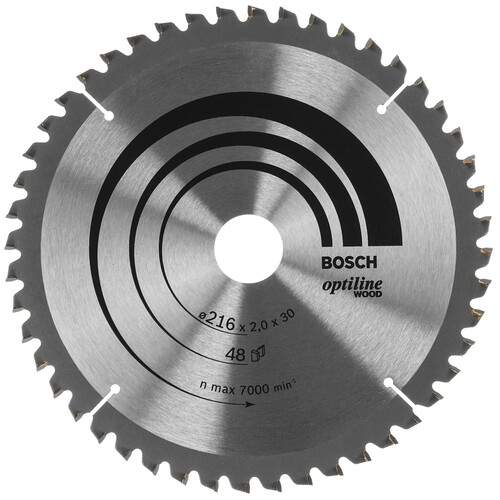 BOSCH Пильный диск STD WO 216х30-48Т