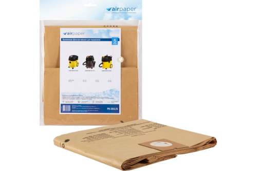 Фильтр-мешки для пылесоса KARCHER,  5 шт., бумага, сухая пыль, бренд: AIRPAPER, арт. РК-301/5