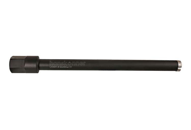 Коронка алмазная LASER по железобетону 32 мм, 1 1/4&ampquot , L=450мм, Hanskonner