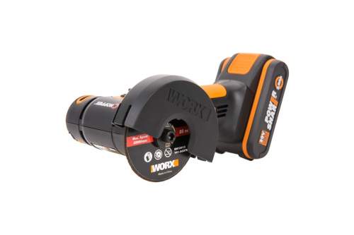 Шлифмашина угловая аккумуляторная WORX 20В, 76 мм, 1*2,0Ач, кейс
