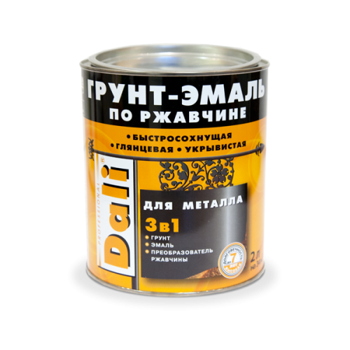 Грунт-Эмаль по ржавчине "DALI" 2.0 л, (красный) RAL 3001//Рогнеда