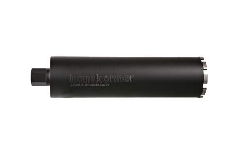 Коронка алмазная LASER по железобетону 112 мм, 1 1/4&ampquot , L=450мм, Hanskonner