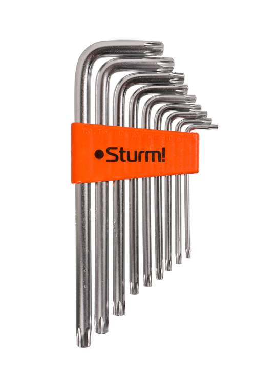 Набор ключей TORX, 9шт, T9-T50, CrV Sturm!