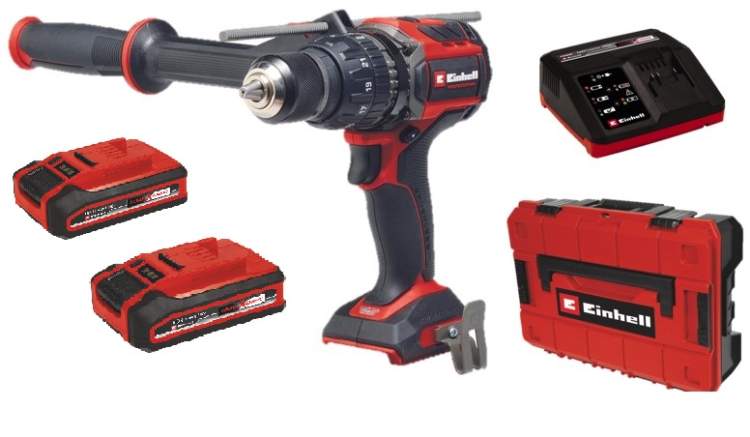 Дрель акк.ударная Einhell PXC TP-CD 18/120 Li-i BL,18В,120Нм + 2 акк.4 Ач Plus + ЗУ 4 А + S-F Case
