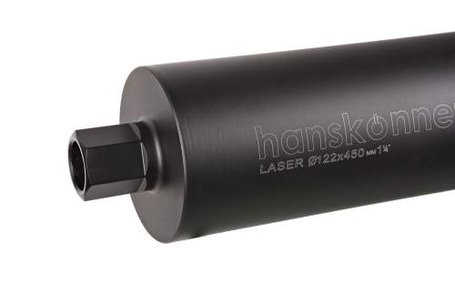 Коронка алмазная LASER по железобетону 122 мм, 1 1/4&ampquot , L=450мм, Hanskonner