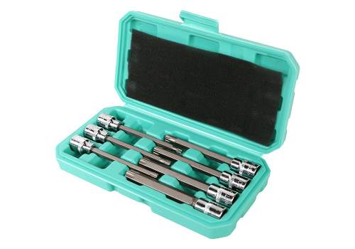 Набор головок TORX 3/8&ampquot, 110мм, T25-60, 7шт, пластиковый кейс, СrV Sturm!