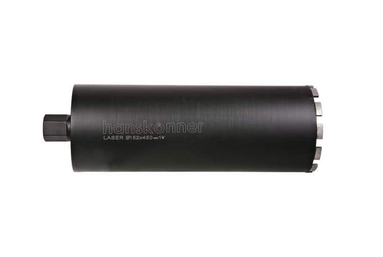 Коронка алмазная LASER по железобетону 152 мм, 1 1/4&ampquot , L=450мм, Hanskonner