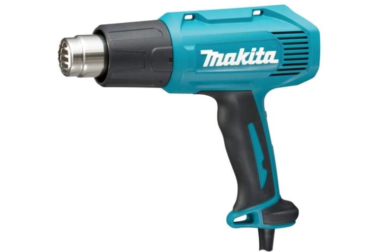 MAKITA Термопистолет (фен) HG5030K (1600Вт, 300/500л/мин, 4 насадки, 350/500град, кейс)
