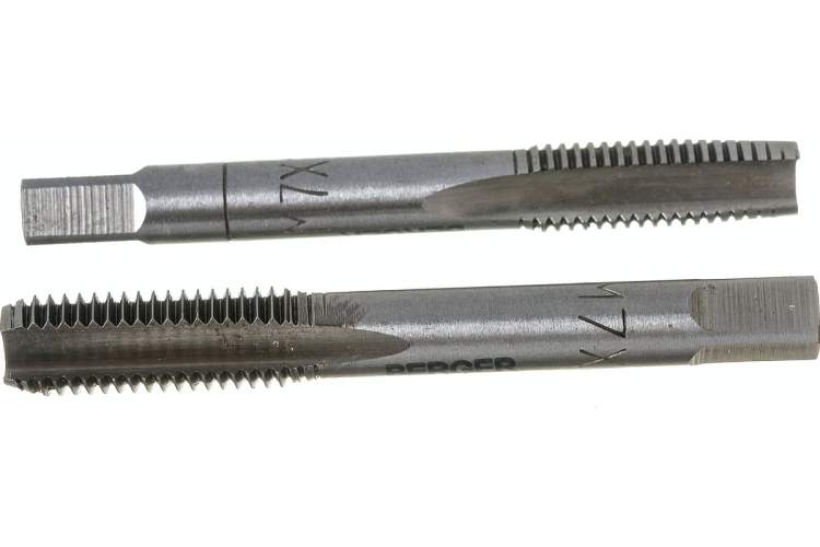 Метчики метрические комплектные 2 шт. М7х1,0 мм BERGER