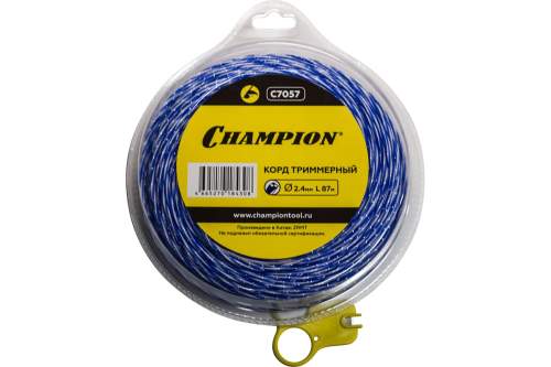 Корд трим.CHAMPION  Sky-cutter  2.4мм*  87м (витой квадрат), CHAMPION, C 7057
