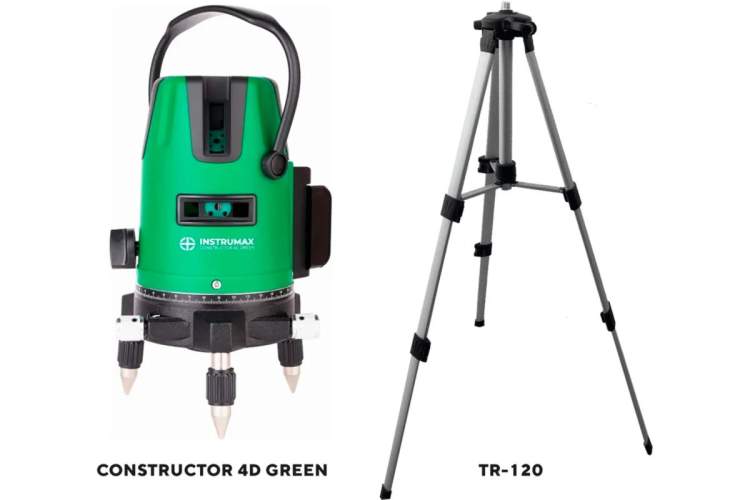 Constructor 4D GREEN+Штатив телескопический с резьбой 1/4 (5/8) дюйма TR-120