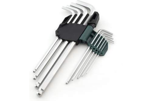 SATA Набор ключей шестигранных 9пр.Угловые удлиненные со сфероидным концом.