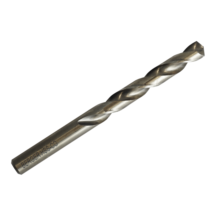 СВЕРЛО ПО МЕТАЛЛУ ЛЕГИРОВАННОЕ КОБАЛЬТОМ HSS-Co 9.0x125 мм BERGER BG1459