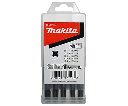 MAKITA Набор буров SDS-PLUS Standard (5,6,8х110,6,8х160)