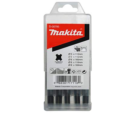 MAKITA Набор буров SDS-PLUS Standard (5,6,8х110,6,8х160)