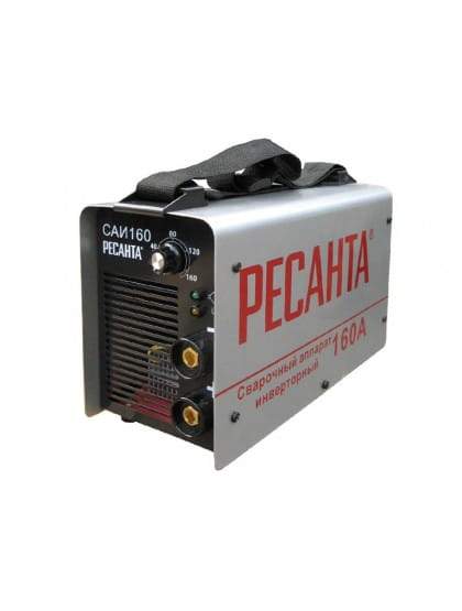 Инвертор сварочный САИ 160 (электрод, ММА, 4800Вт, 140-260В, 10-160А, IP21, ПН70%) /РЕСАНТА