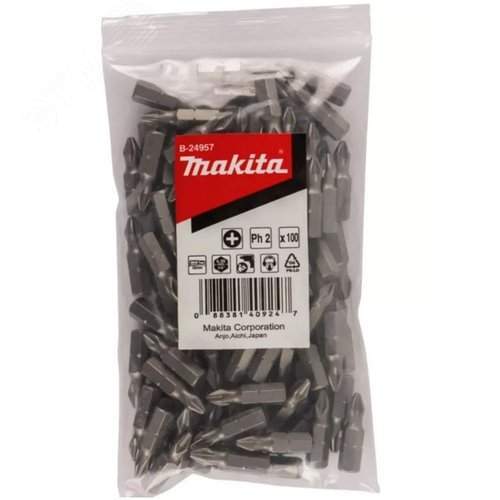 MAKITA Насадка PH2, 25 мм, C-form, 100 шт.