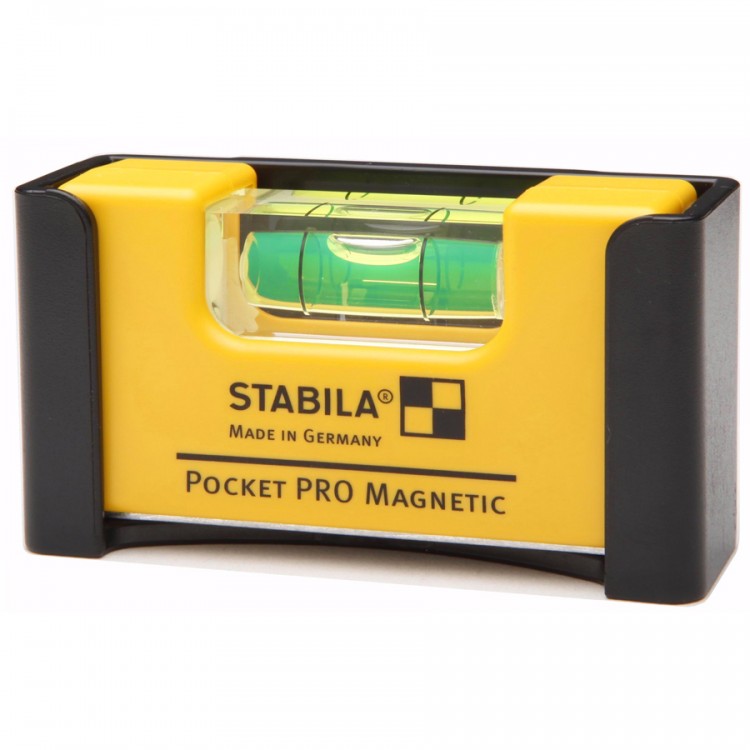 Уровень тип Pocket PRO Magnetic  7 см (1 гориз, точн. 1мм/м), пластиковый профиль /STABILA