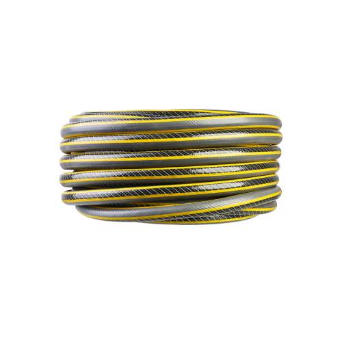 Шланг поливочный армированный, усиленный, 4х слойный, 3/4&ampquot, 25 м, желто-черный Hanskonner