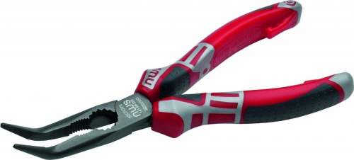 Длинногубцы загнутые 45", 170 мм, покрытие TitanFinish, рукоятки SoftGripp 3К//NWS