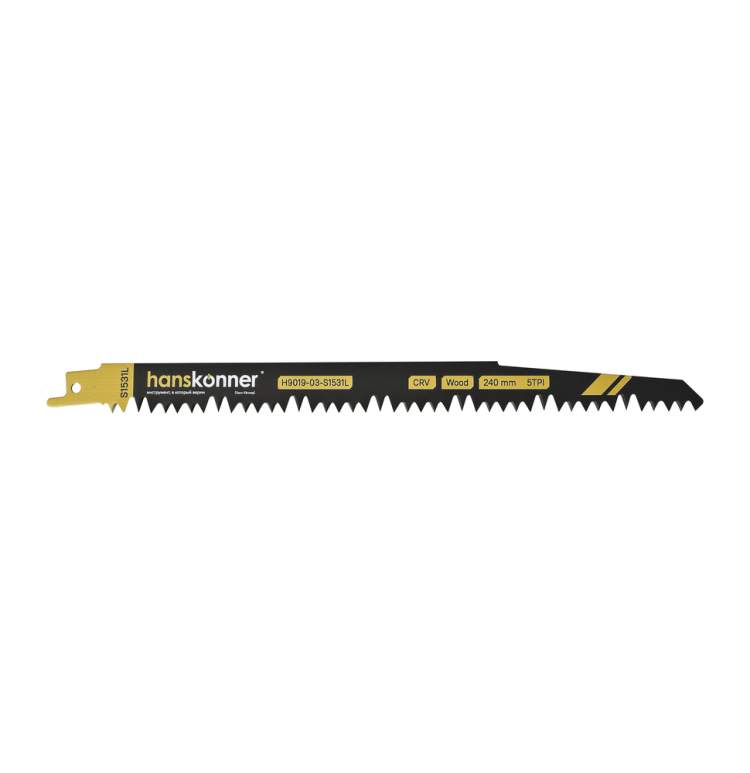 Полотна для сабельных пил Hanskonner H9019-03-S1531L