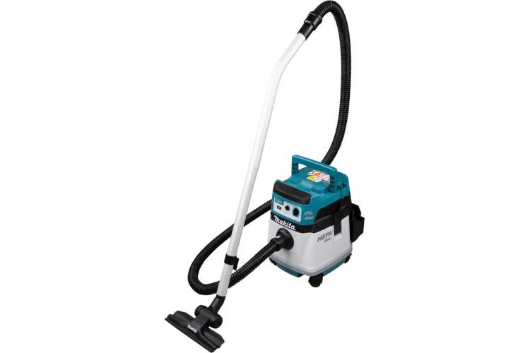MAKITA Пылесос аккум. LXT BL 2x18В, 2400 л/мин, 110мбар,15л,сух.,self-cleaning,HEPA,AWS