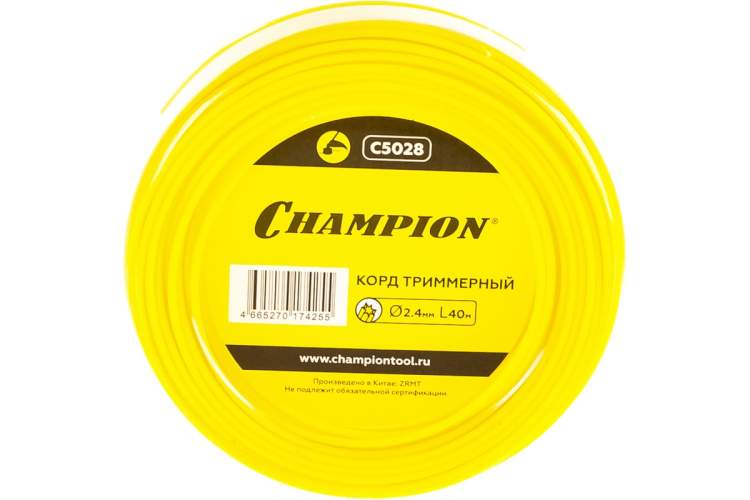 Корд триммерный CHAMPION  Star 2.4мм* 40м (звезда)