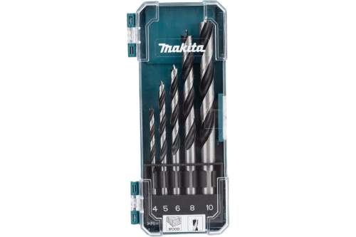 MAKITA Набор сверл по дереву, 5 шт. (4,5,6,8,10 мм)