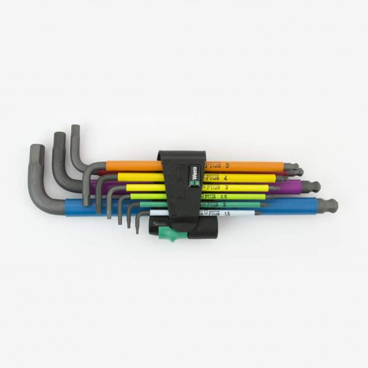 Набор Г-образных ключей, метрических WERA 950 SPKL/9 SM N Multicolour BlackLaser