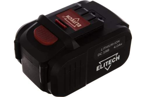 ELITECH Аккумулятор 18В, 4.0АчLi-ion для ДА 18СЛК,слайдер/1820.067700