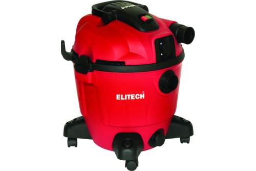 ELITECH Пылесос 1200Вт,2200л\м,20кПа,35л,(вл\сух)клL,шланг40ммх3.0м,9.5кг,кор,насадки,5меш,авт 2кВт