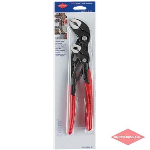 Набор клещей переставных, 2 пр.KN-8701180/250 COBRA® KNIPEX