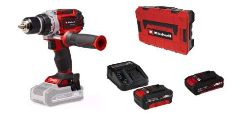 Дрель аккумуляторная Einhell PXC TP-CD 18/60 Li BL + аккумулятор 4 Ач + аккумулятор 2 Ач + зарядное устройство 3А + системный кейс S-F case