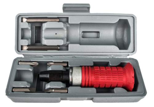 Отвертка ударно-поворотная 1/2&ampquot с битами 6шт, пластиковый кейс, CrV Sturm!