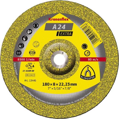 Круг обдирочый 125x6x22.23 KS/EXTRA/А24EX/SV/GEK